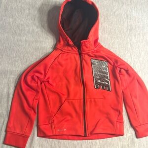 Red Nike hoodie